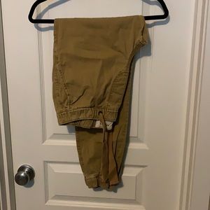 Hollister tan joggers